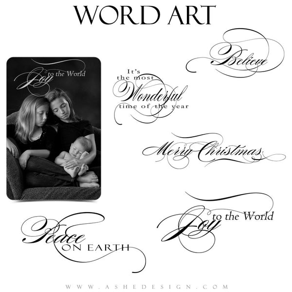 Christmas Word Art Quotes | Joy To The World – AsheDesign