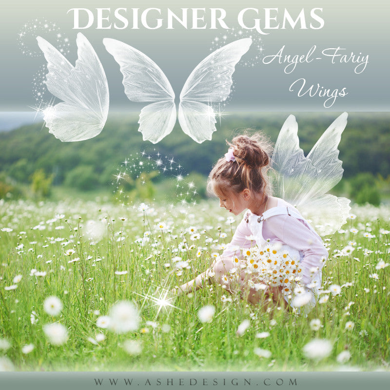 Ashe Design Designer Gems Photo Overlays Angel Fairy Wings Ashedesign