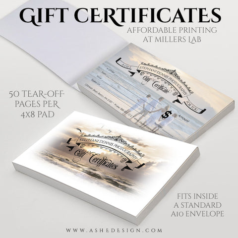 gift certificate booklet