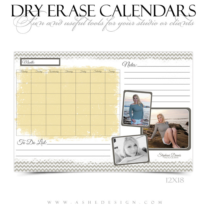Dry Erase Calendar Designs - Modern Simplicity