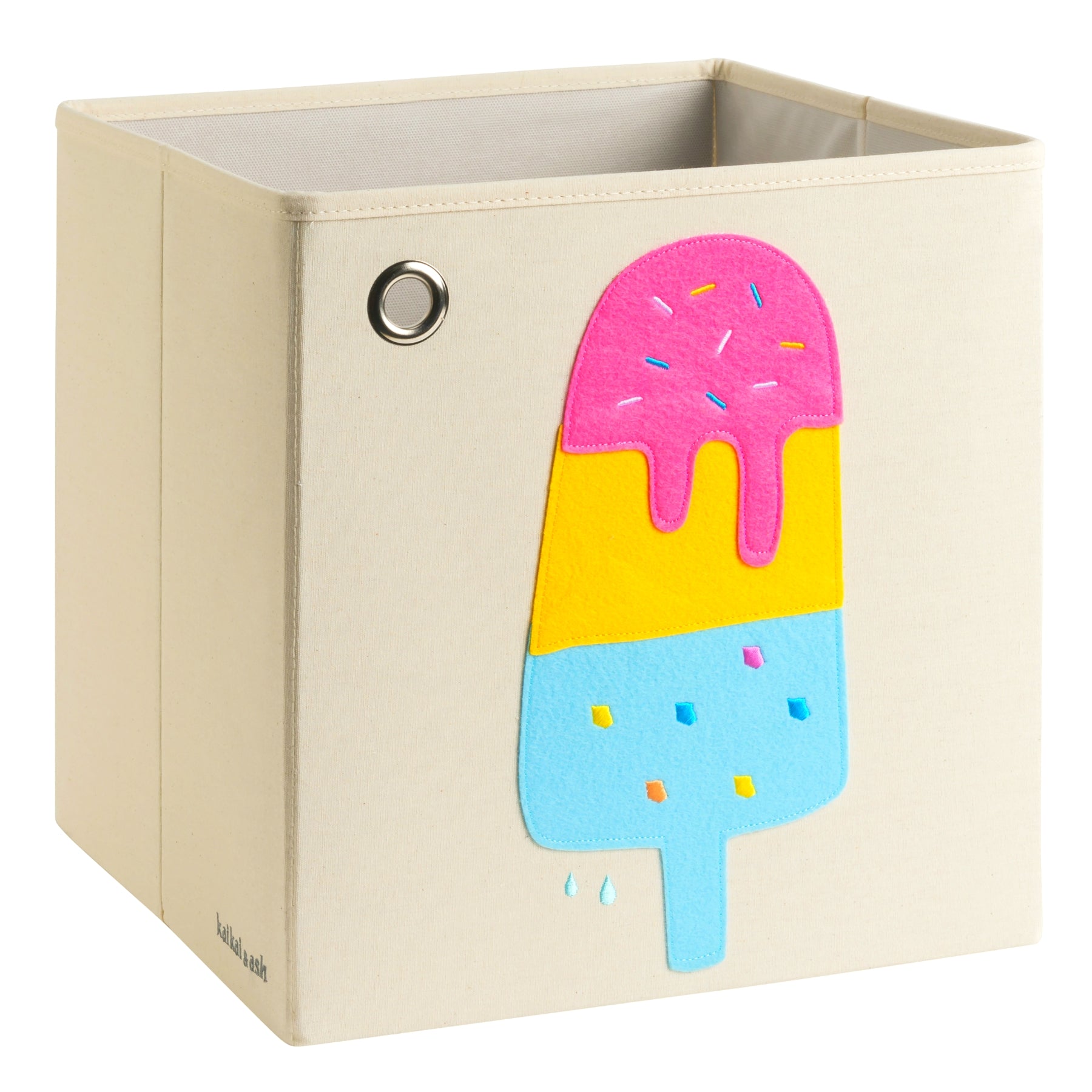 kaikai & ash toy storage bins