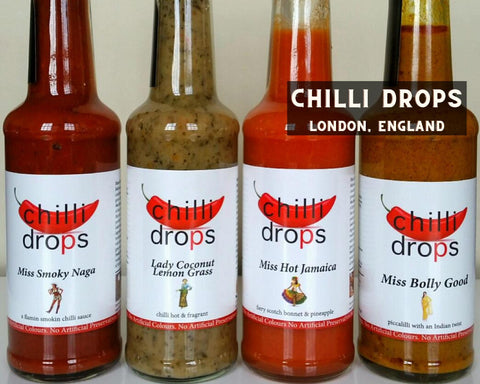 Line of Chilli Drops Hot Sauce