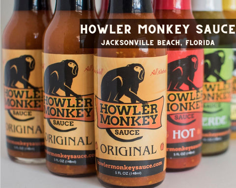 Line of Howler Monkey Hot Sauces