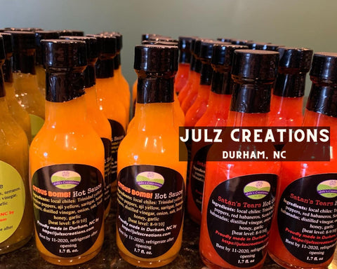 Line of Julz Creations Hot Sauces