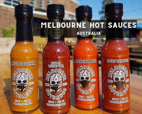 Line of Melbourne Hot Sauces