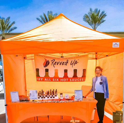 Revved Up Selling Hot Sauce at the Farmers Market