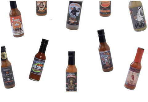 Collection of Ghost Pepper Hot Sauces