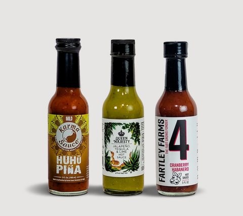 Line of Three Beach Box Hot Sauces