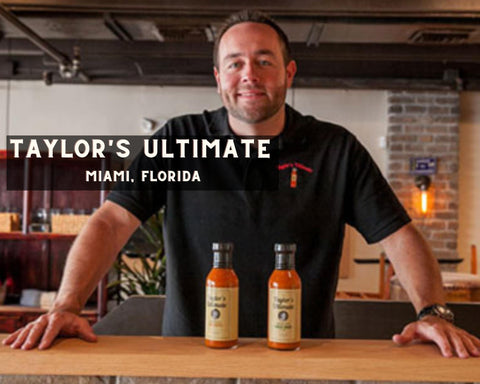 Taylor's Ultimate Hot Sauce with Taylor's Ultimate Owner