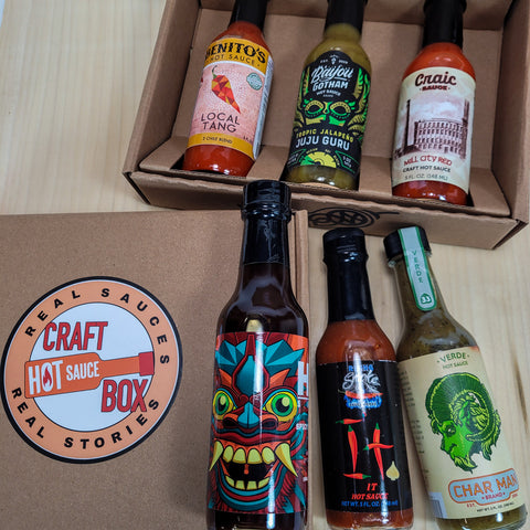 Two Different Craft Hot Sauce Boxes