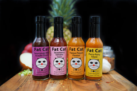 Fat Cat Hot Sauce Line Up