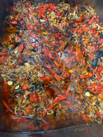 fermented fire roasted peppers