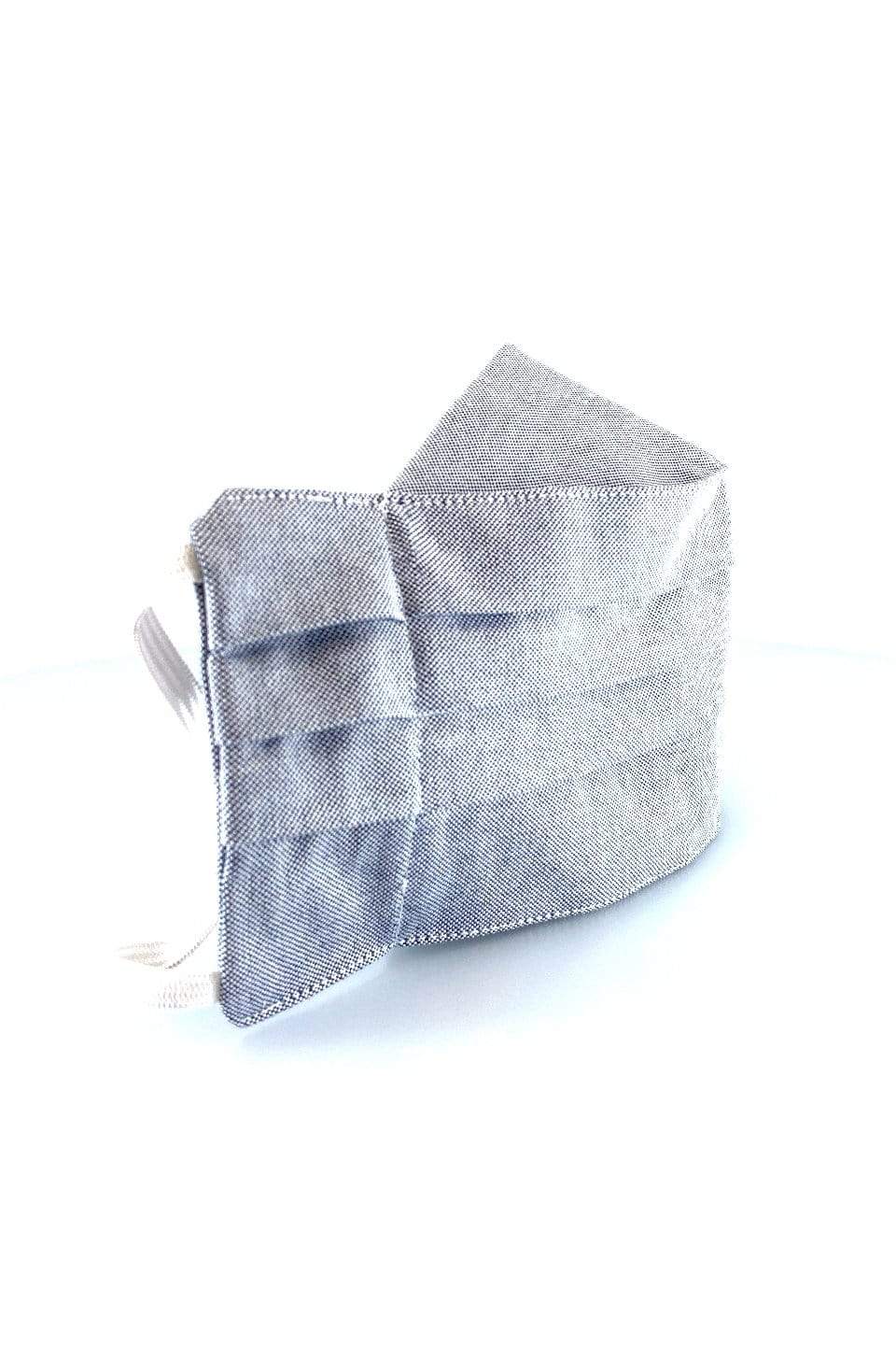 Safely Sip Mask in Grey Denim