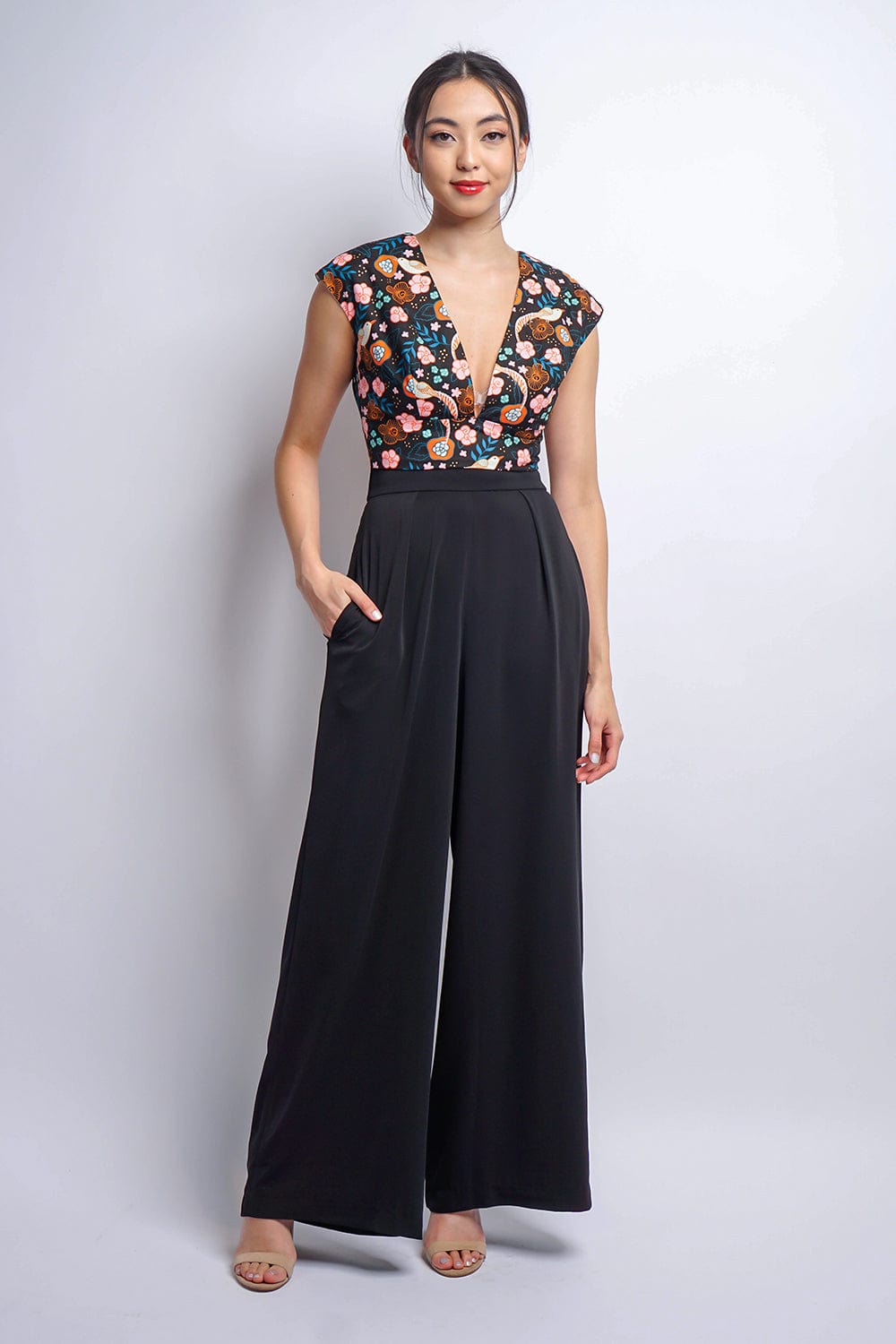 Black Pleated High Waist Relaxing Leslie Pants