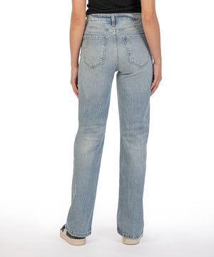 High Rise Light Wash Jeans - Carriage