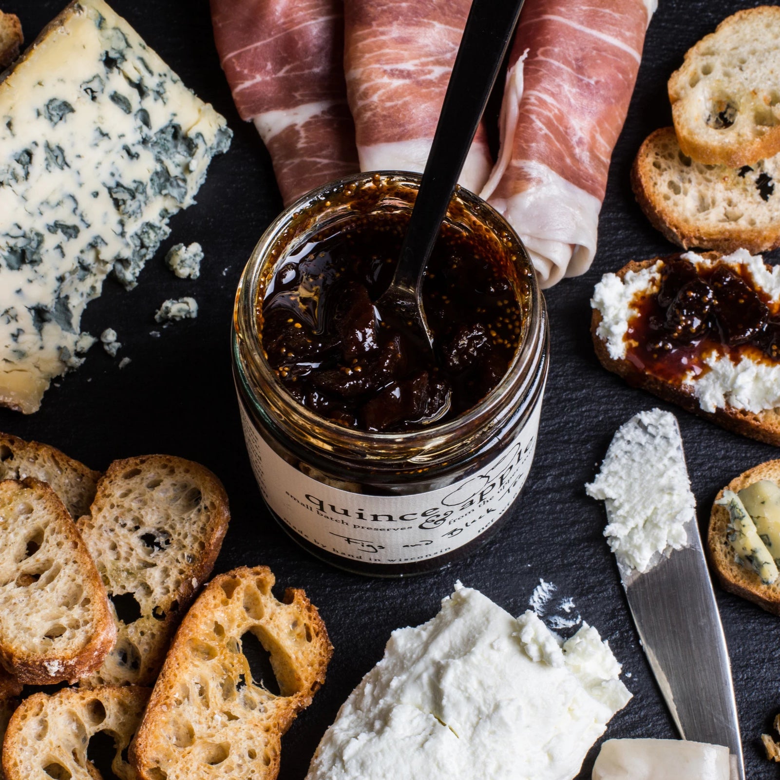 Figs And Black Tea Artisan Fig Jam With A Rich Black Tea Syrup The Quince And Apple Company