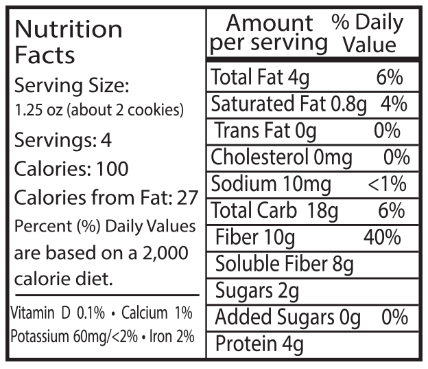 Alyssas Healthy Vegan Chocobites Nutrition Info