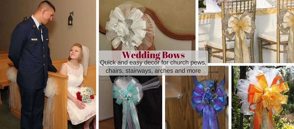 Wedding Bows And Church Pew Decorations Package Perfect Bows