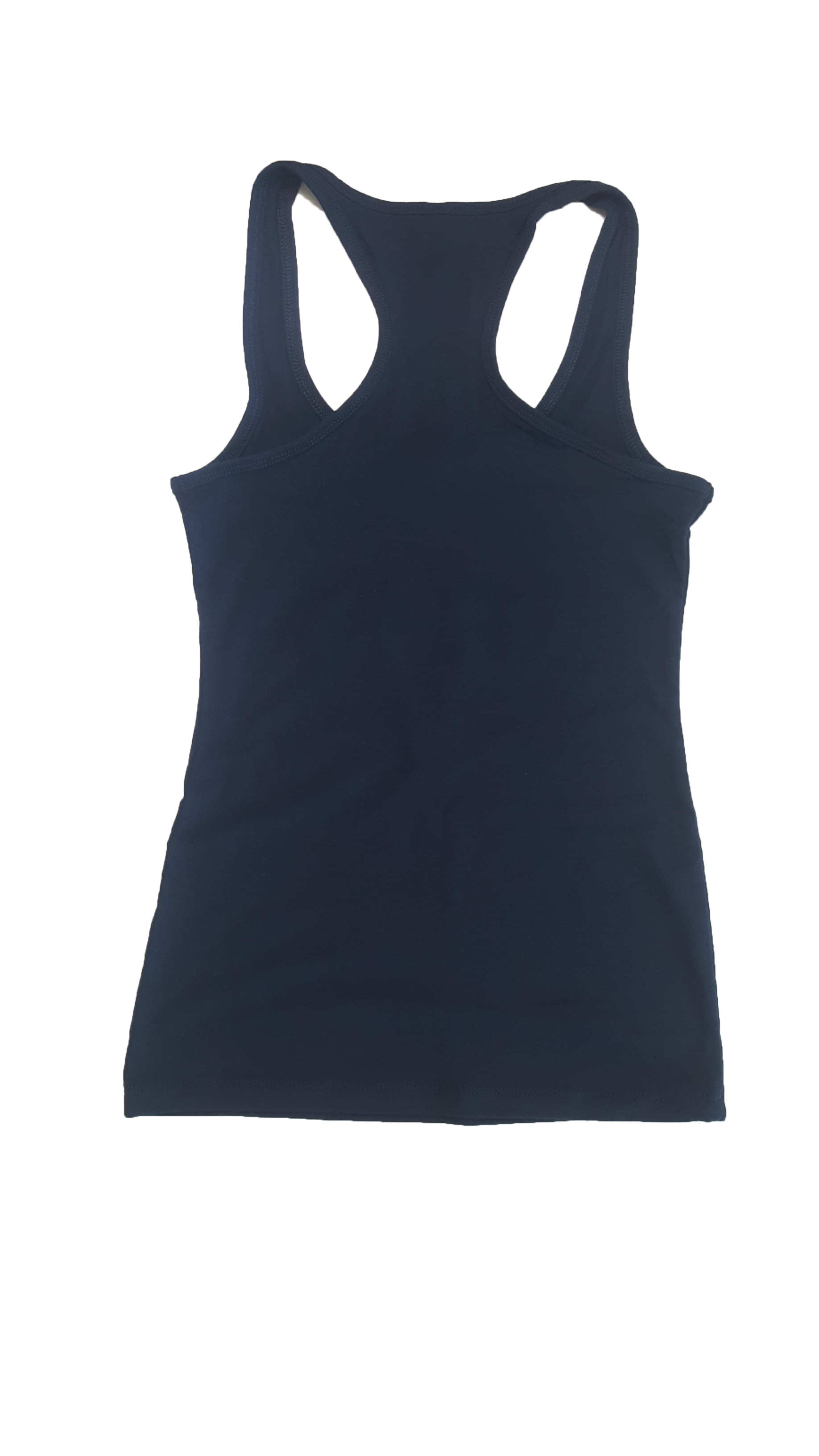 Women's Spandex Navy Blue Jersey Racerback Tank | MPA Supps