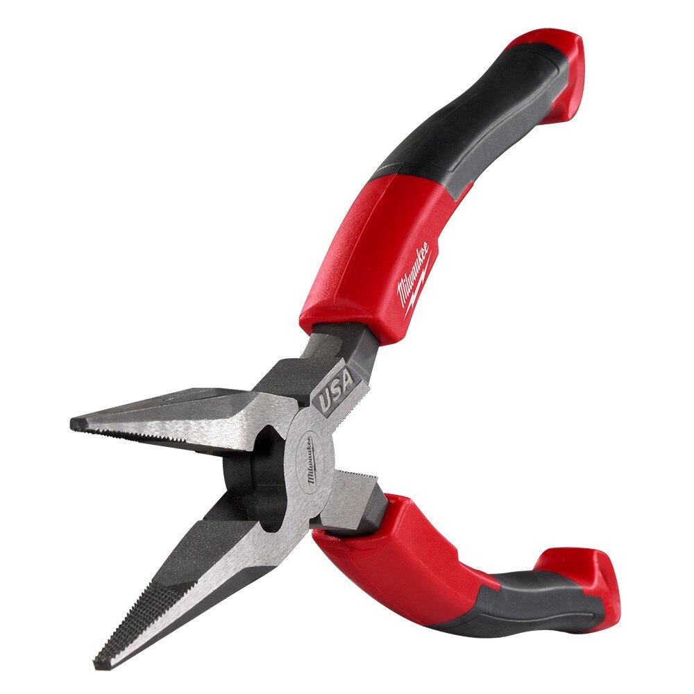 Milwaukee MT555 8" Long Nose Comfort Grip Pliers (USA) - Image 9