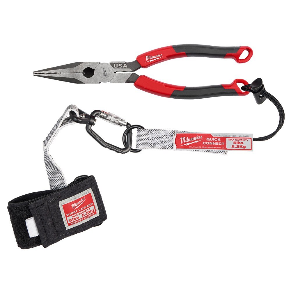 Milwaukee MT555 8" Long Nose Comfort Grip Pliers (USA) - Image 10