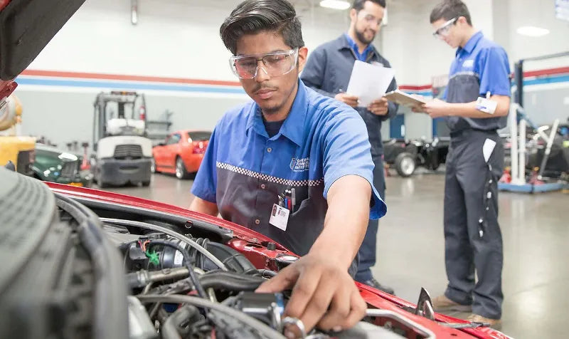 Mechanic working