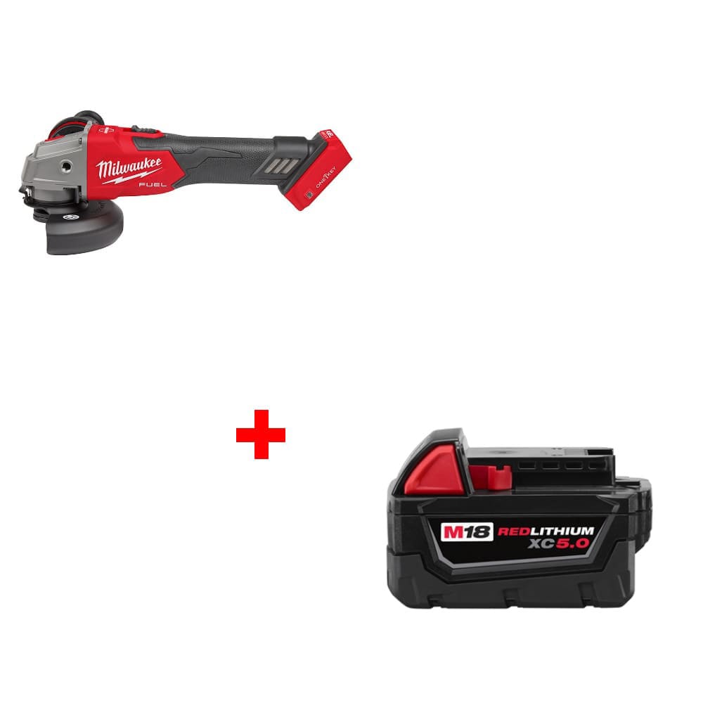 Milwaukee 13 Amp 5 in. Small Angle Grinder with Dial Speed 6117-33D - The  Home Depot