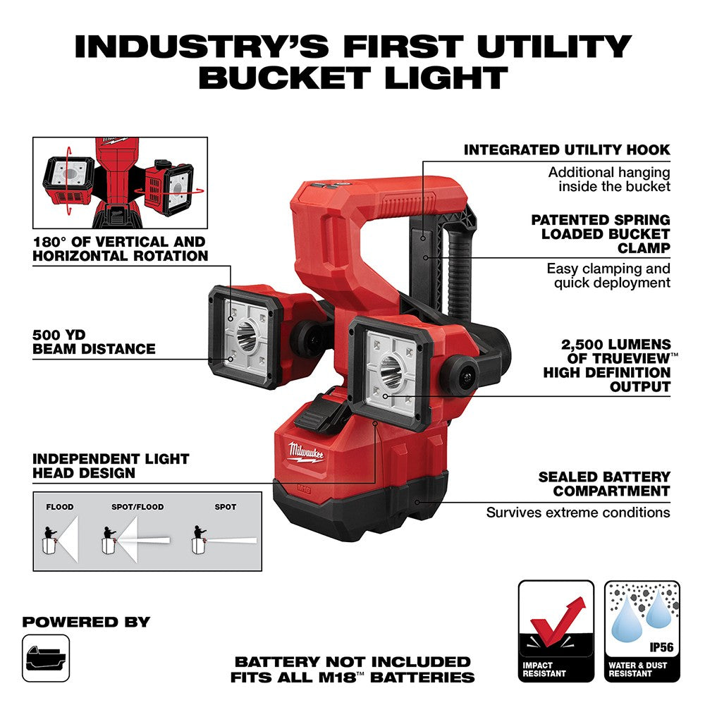 Milwaukee 2123 Utility Remote Control Search Light