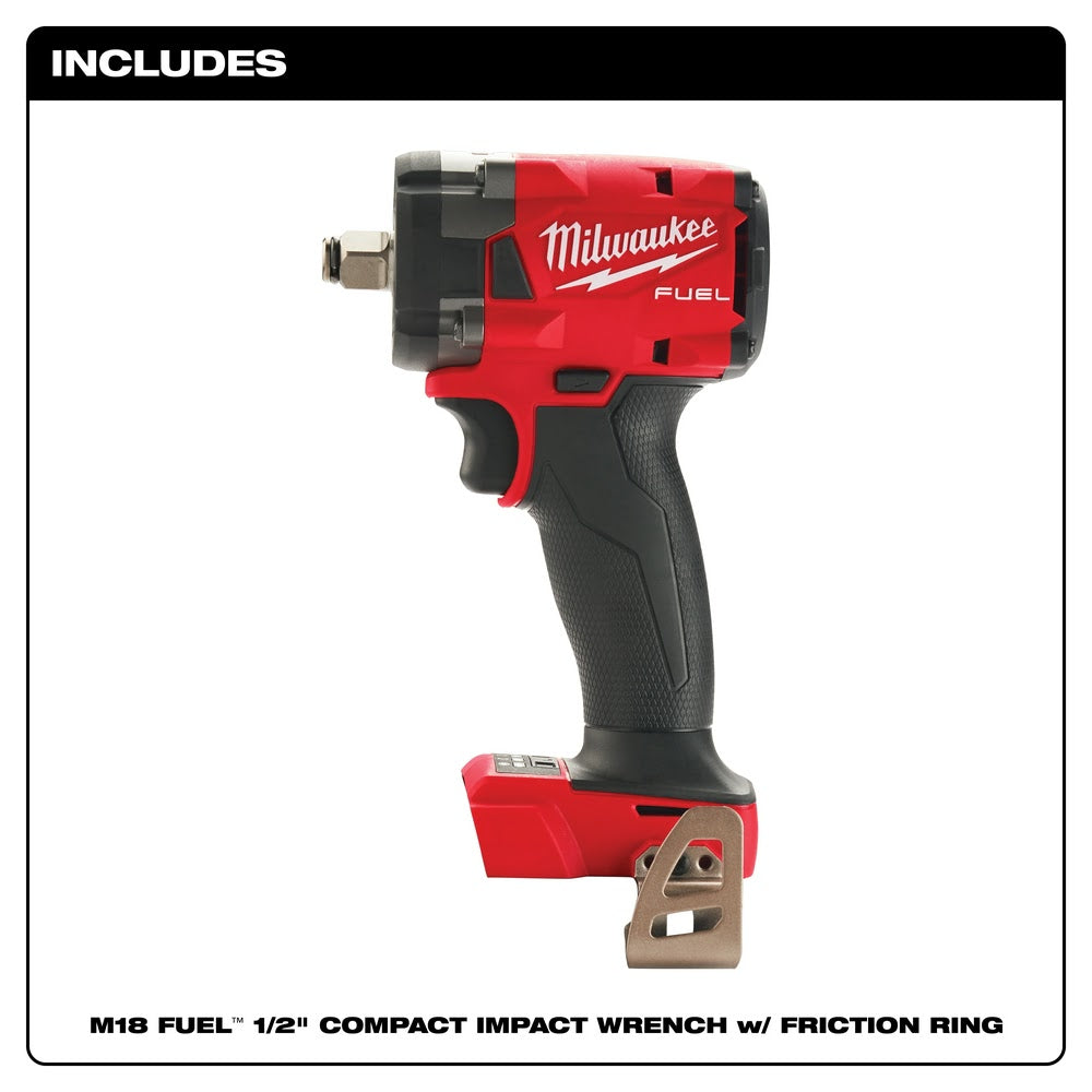Milwaukee 2962-20 M18 FUEL 1/2 Mid-Torque Impact Wrench w/ Friction R —  Coastal Tool