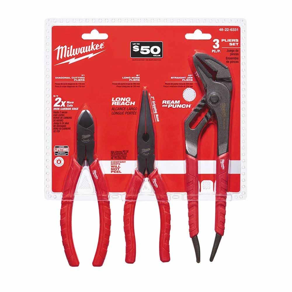 Milwaukee 9.5 in. Crimping Plier 48-22-6103 - The Home Depot