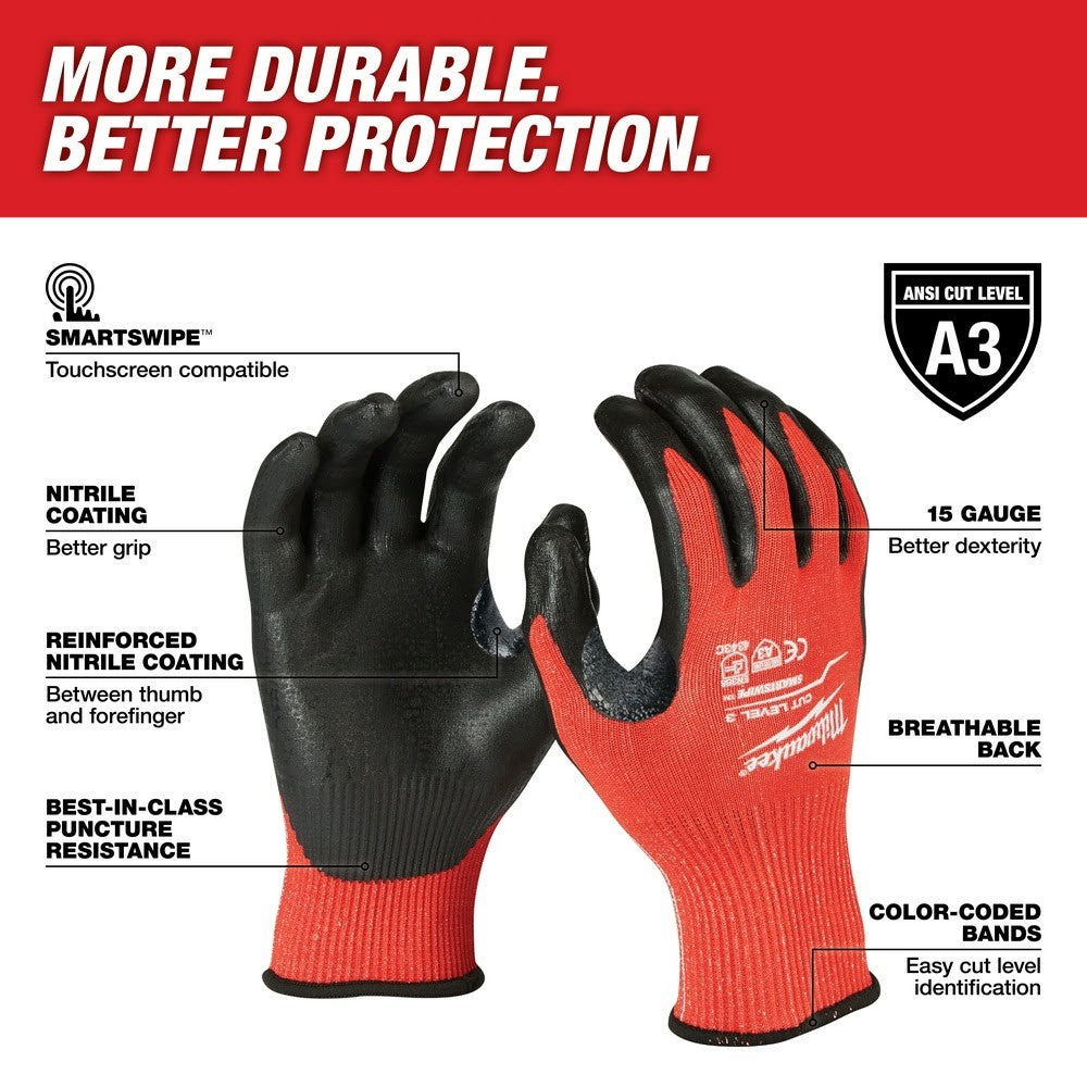 Milwaukee 48-22-8923 Cut Level 3 Insulated Winter Work Gloves XL