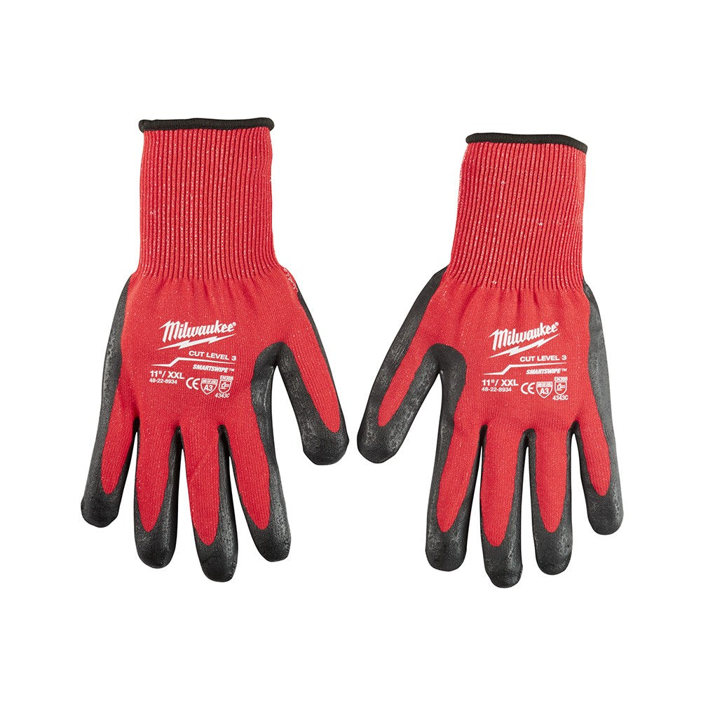 Milwaukee Red/Black/Gray 2XL Work Gloves - 48-22-8744