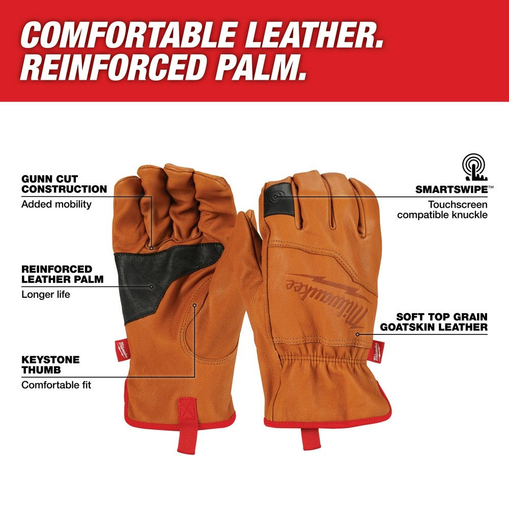 Milwaukee 48-73-0023 Leather Performance Gloves - XL