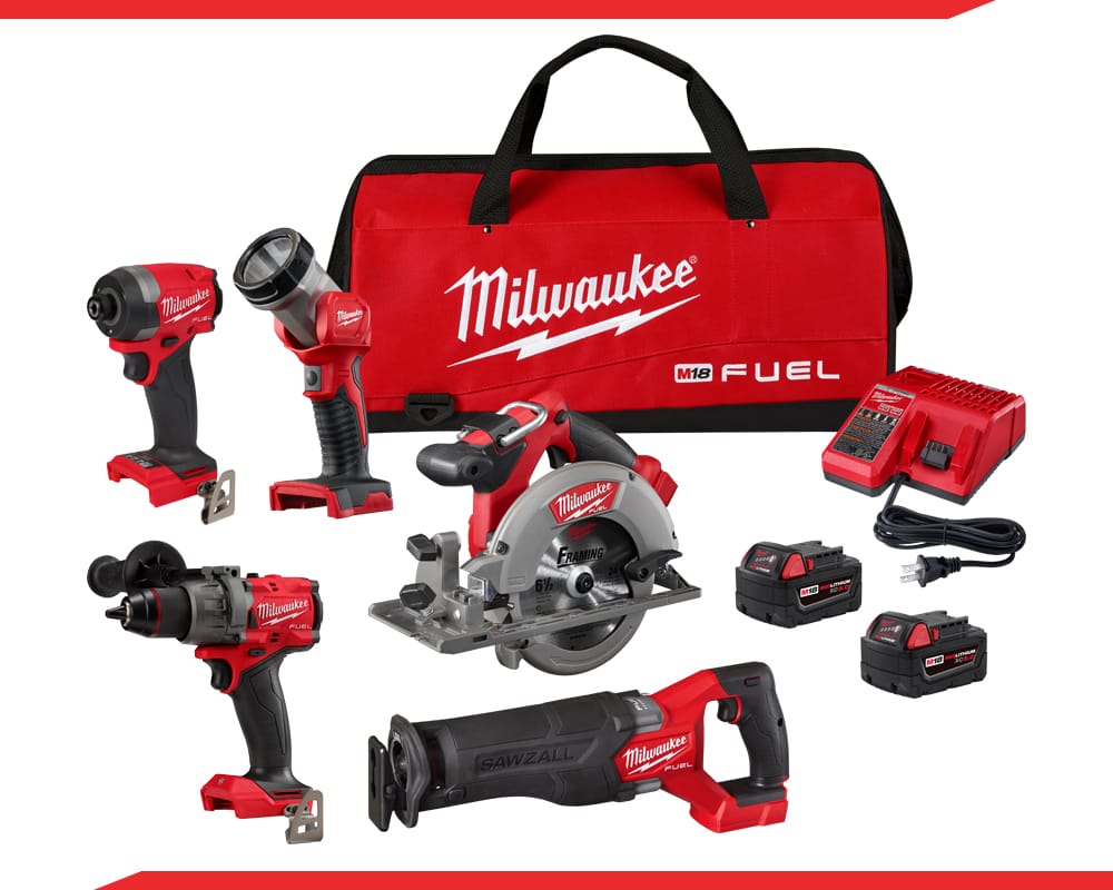 Milwaukee 3697-25 M18 FUEL 5-Tool Combo Kit
