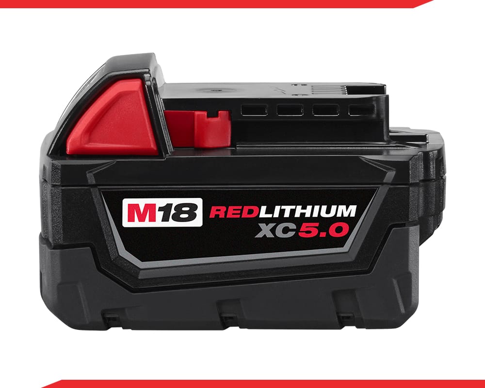Milwaukee M18 5.0 Ah RedLithium XC5.0 Extended Capacity Battery