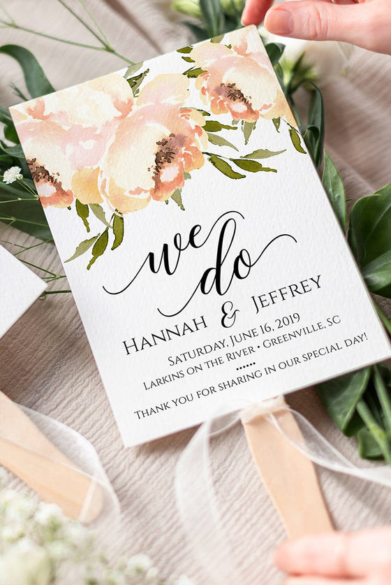 Diy Wedding Program Templates Printable Programs Printed