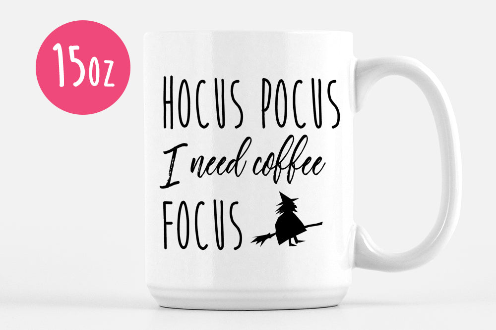 Download Halloween Coffee Mug Witch Mug Hocus Pocus I Need Coffee To Focus Mug Funny Mug Gift Halloween Mug Ceramic Mug Coffee Lover Gift Paint The Day Designs