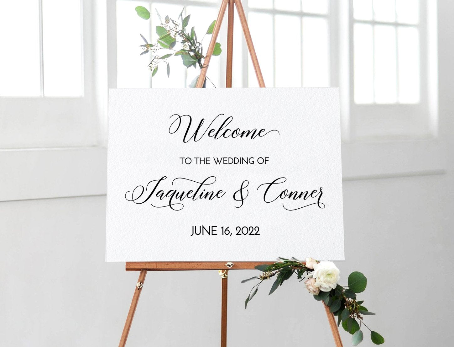 Download Calligraphy Wedding Welcome Sign Template Paint The Day Designs