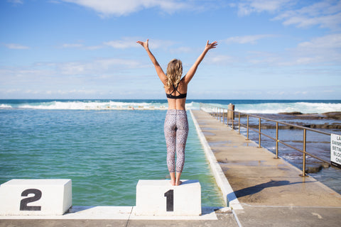 Beach yoga