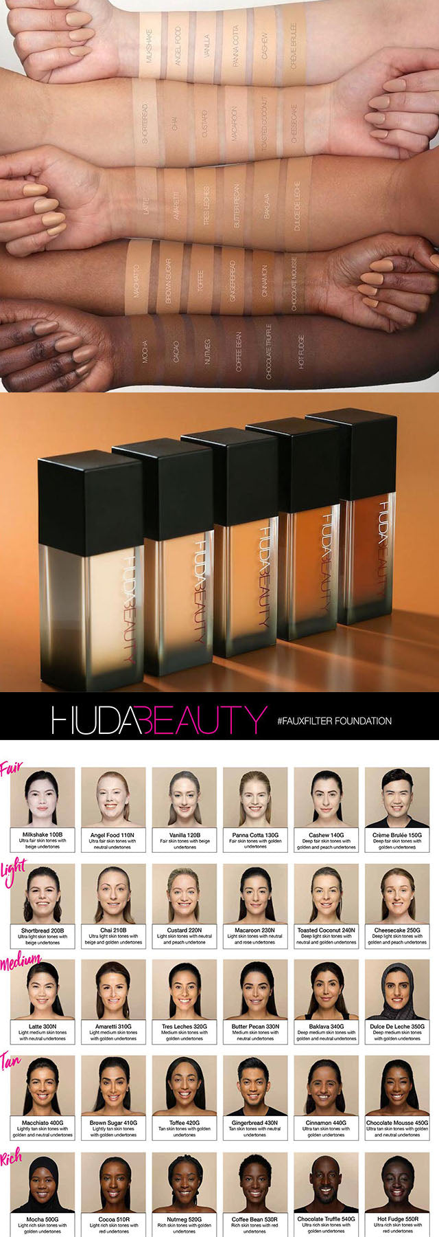 à¸à¸¥à¸à¸²à¸£à¸à¹à¸à¸«à¸²à¸£à¸¹à¸à¸�à¸²à¸à¸ªà¸³à¸«à¸£à¸±à¸ Huda Beauty Fauxfilter Foundation