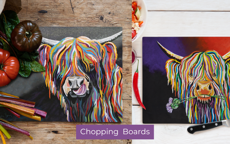 Highland Cow Chopping Boards - Kitchen Accessories