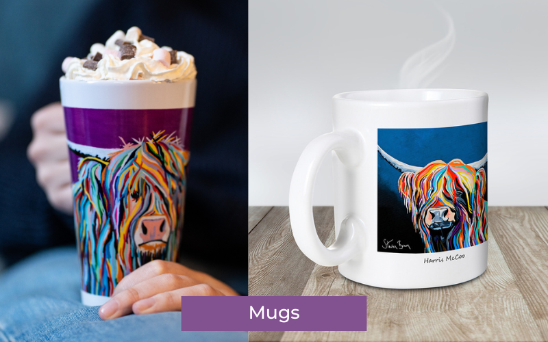 Highland Cow Mugs - Kitchen Accessories