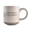 Sweater Weather Stoneware Coffee Mug - Stoneware mugs