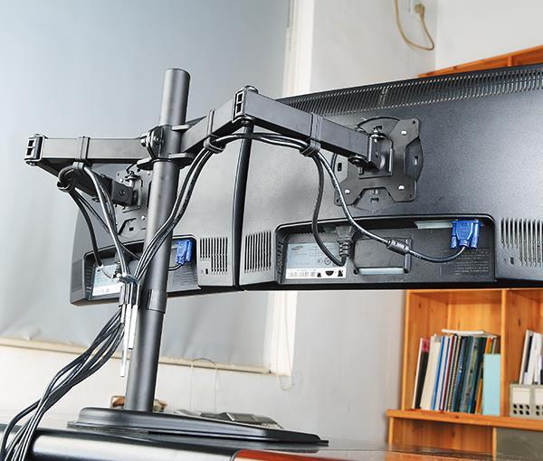 dual monitor stand 28 inch