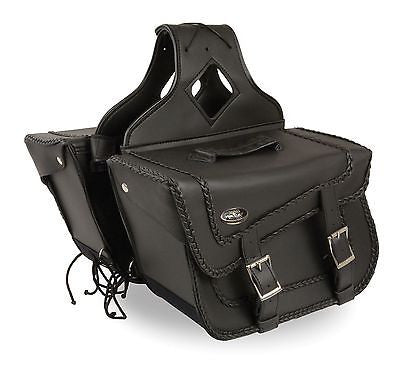 2 Strap Motorcycle Saddlebags with Braided for Sale USA – Leather Place