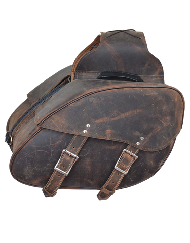 unik leather saddle bags