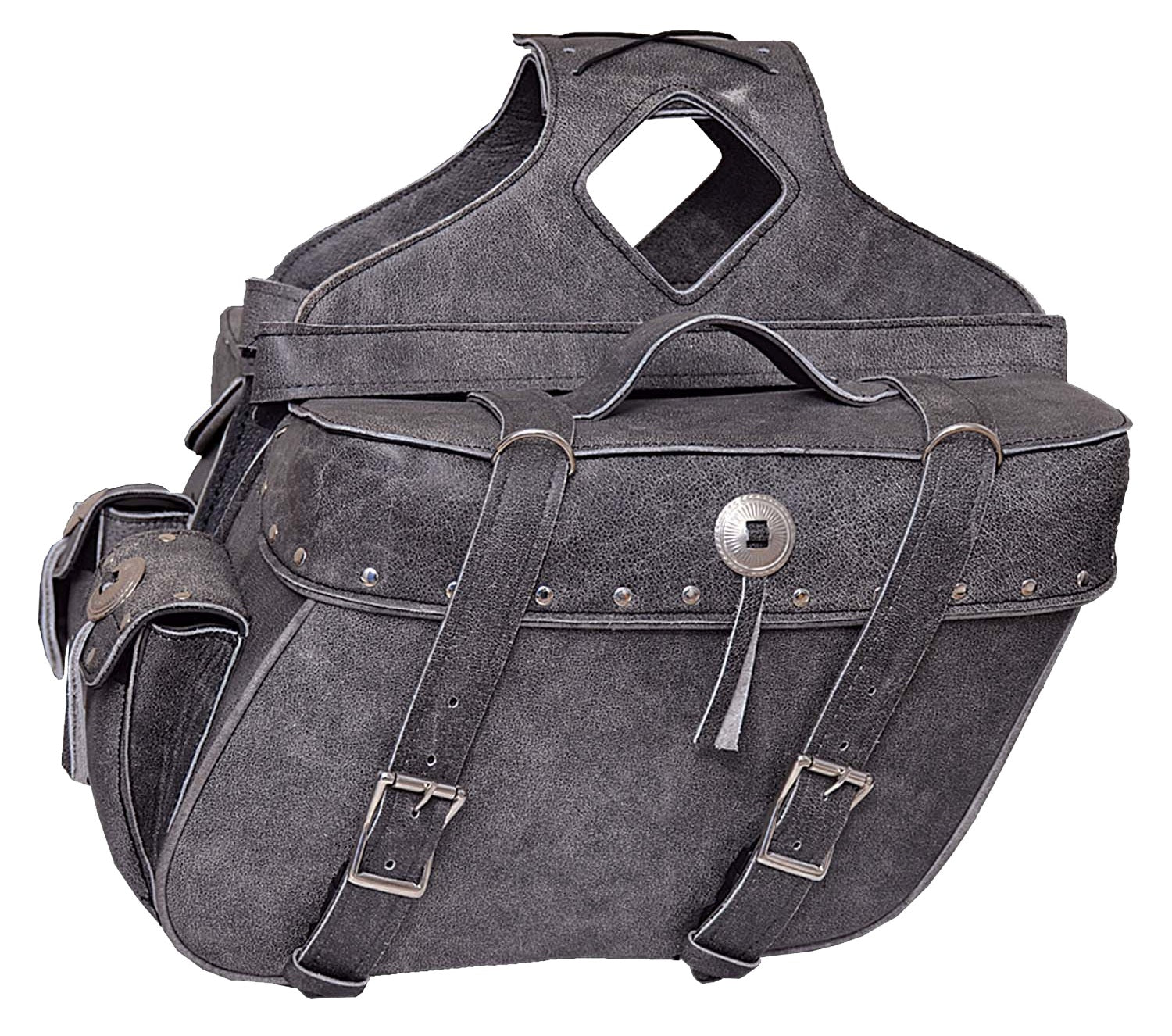 real leather motorcycle saddlebags