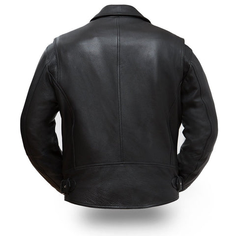 Men's Motorcycle biker updated terminator style leather jacket Enforce ...