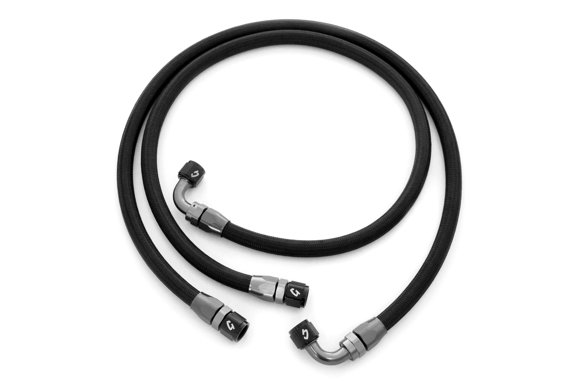 Nylon Braided Oil Fuel Hose,3 Meter Fuel Line AN Fuel Line Kit A Fitting  Adapter Solid Performance 