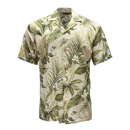 Paradise Found Ohia Navy Hawaiian Shirt